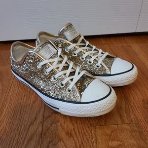Sparkly Gold Converse